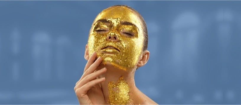 Cleopatra Bridal Gold Mask
